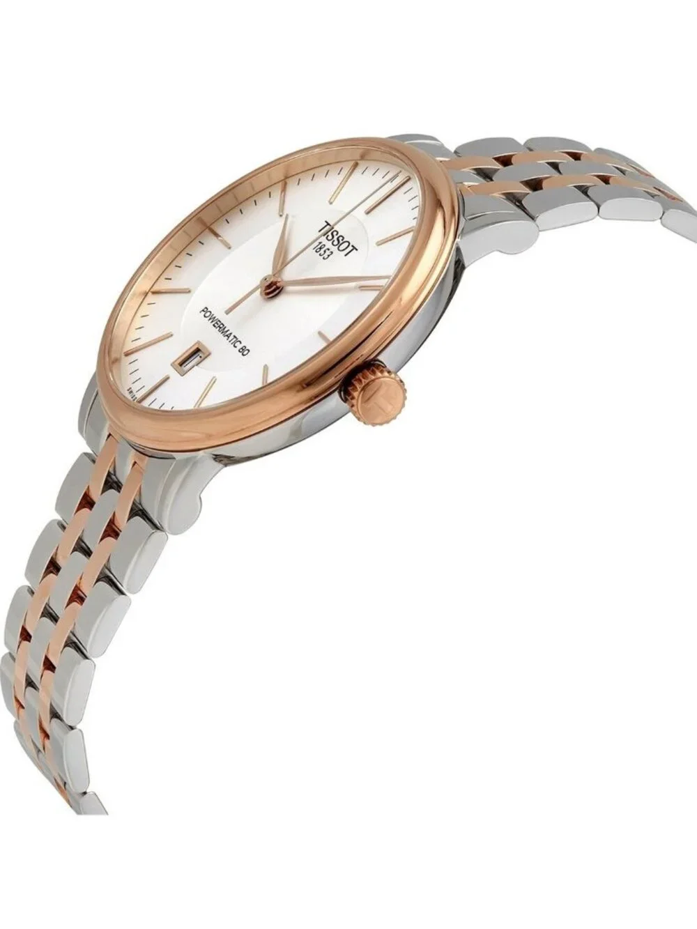 NWT Tissot Carson Powermatic Automatic Silver Dial Men's Watch